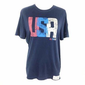 Tommy Hilfiger Crew Neck USA Lettering T Shirt ®